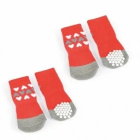 CHAUSSETTES pour chien ANTIGLISSES couleur rouge CAMON-DOGFRENCHTOUCH