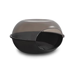 CORBEILLE pour chien ou chat CAPSULE noir/fumé MARTIN SELLIER
