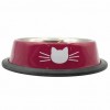 GAMELLE pour chien ou chat MOTIF tête de chat couleur rouge BOBBY