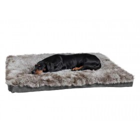 COUSSIN MOUSSE POILU DEHOUSSABLE pour chien et chat couleur beige BOBBY-DOGFRENCHTOUCH