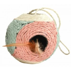 GRIFFOIR pour chat FACETTE en corde couleur rose BOBBY