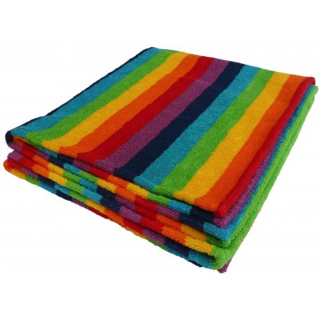 DRAP DE BAIN COULEUR ARC EN CIEL DOGFRENCHTOUCH