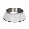 GAMELLE pour chien ou chat motif marbre couleur blanc DESIGNED BY LOTTE
