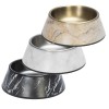 GAMELLE pour chien ou chat motif marbre couleur noir DESIGNED BY LOTTE