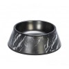 GAMELLE pour chien ou chat motif marbre couleur noir DESIGNED BY LOTTE