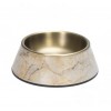 GAMELLE pour chien ou chat motif marbre couleur beige DESIGNED BY LOTTE