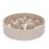 GAMELLE ANTI GLOUTON pour chien ou chat motif BAMBOU couleur beige DESIGNED BY LOTTE