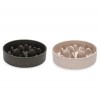 GAMELLE ANTI GLOUTON pour chien ou chat motif BAMBOU couleur beige DESIGNED BY LOTTE