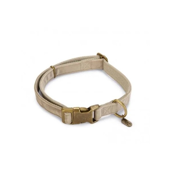 COLLIER VELOURS pour chien couleur gris VELURA DESIGNED BY LOTTE