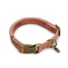 COLLIER VELOURS pour chien couleur rose VELURA DESIGNED BY LOTTE