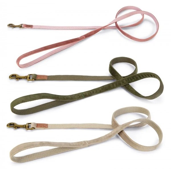 LAISSE VELOURS pour chien couleur gris VELURA DESIGNED BY LOTTE