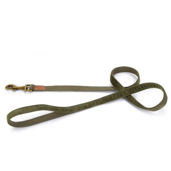 LAISSE VELOURS pour chien couleur vert VELURA DESIGNED BY LOTTE