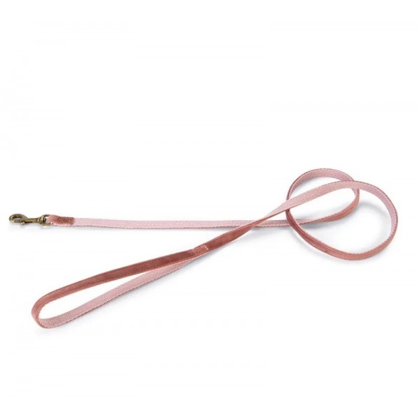 LAISSE VELOURS pour chien couleur rose VELURA DESIGNED BY LOTTE