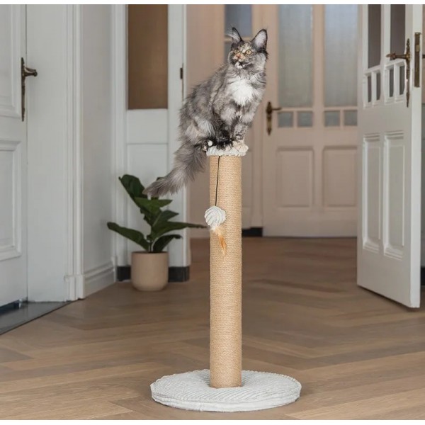 GRIFFOIR pour chat base velours cotelé couleur gris RIBBED DESIGNED BY LOTTE
