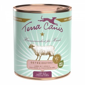 LOT DE 6 Patée pour chien GRAIN FREE à l'AGNEAU 800g TERRA CANIS