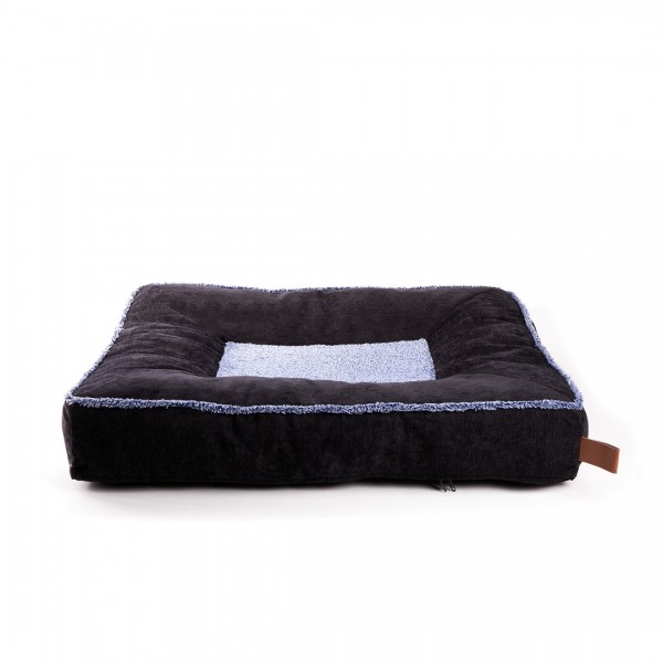 COUSSIN BORD EPAIS pour chien et chat bleu noir Collection DOUDOUZEN MARTIN SELLIER