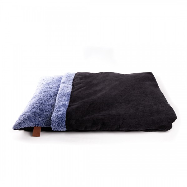 COUSSIN COUVERTURE pour chien et chat bleu noir Collection DOUDOUZEN MARTIN SELLIER
