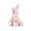 PELUCHE ET PLAID pour chien LAPIN ROSE OHANA