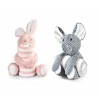 PELUCHE ET PLAID pour chien LAPIN ROSE OHANA