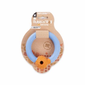 JOUET pour chien RUBB'N'TREATS ANNEAU FLOTTANT spécial friandise bleu 10,5cm RUBB'N'ROLL-DOGFRENCHTOUCH