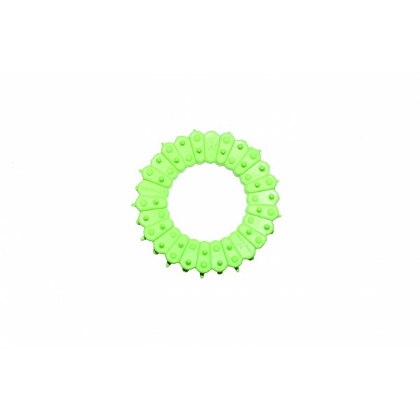 JOUET pour chien RUBB'N'DENTAL ANNEAU picots spécial dents 12 cm RUBB'N'ROLL