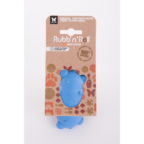 copy of LOT de 12 balles Rubb'N'Roll 6 cm bleu blanc rouge pour chien