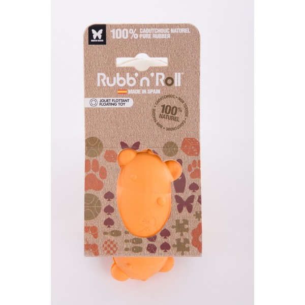 JOUET pour chien CLUSTER flottant orange 10cm RUBB'N'ROLL-DOGFRENCHTOUCH