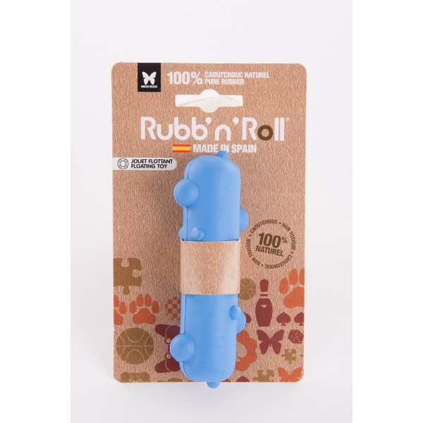 JOUET pour chien STEM flottant bleu 12cm RUBB'N'ROLL-DOGFRENCHTOUCH