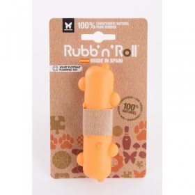 JOUET pour chien STEM flottant orange 12cm RUBB'N'ROLL-DOGFRENCHTOUCH