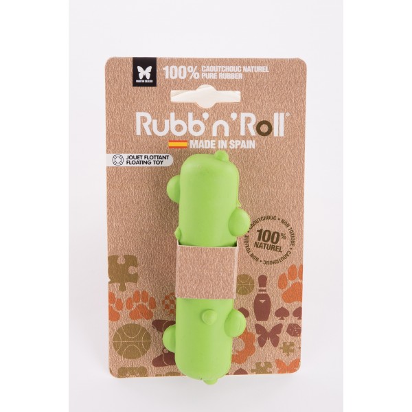 JOUET pour chien STEM flottant vert 12cm RUBB'N'ROLL-DOGFRENCHTOUCH