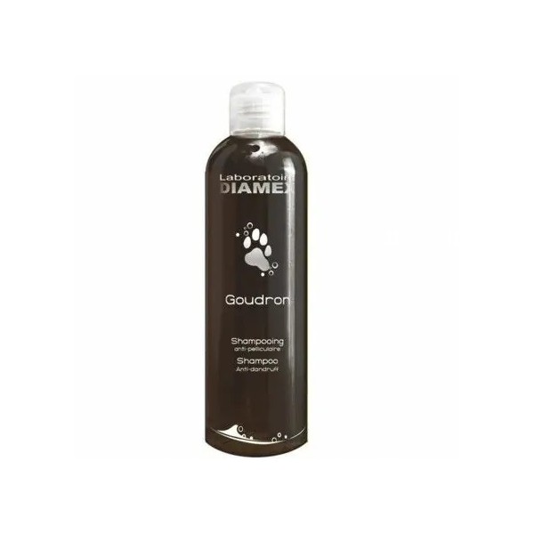 SHAMPOOING ANTI PELLICULAIRE ET ANTI PARASITAIRE pour chien GOUDRON DIAMEX