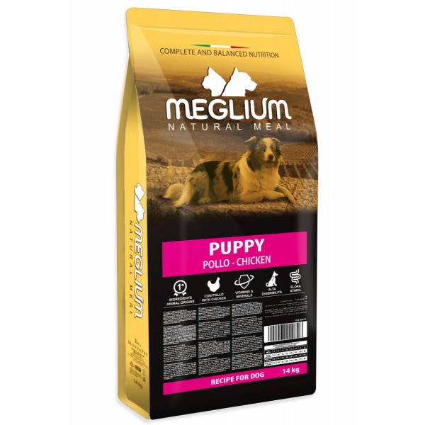CROQUETTES pour chiots PUPPY au poulet MEGLIUM