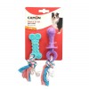 JOUETS pour chien LOT TETINE ET OS AVEC CORDE CAMON-DOGFRENCHTOUCH