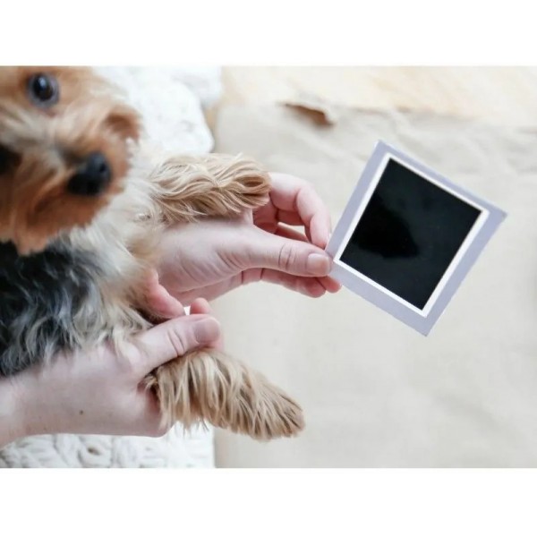 DOUBLE CADRE PHOTO blanc & empreinte de patte ENCRE PEARHEAD