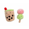 JOUET pour chien LOT DE 2 PELUCHES MILKSHAKE sonores PEARHEAD