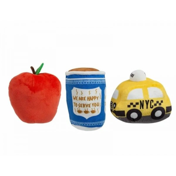 JOUET pour chien LOT DE 3 PELUCHES NEW YORK CITY sonores PEARHEAD