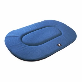 COUSSIN OVALE PLAT pour chien et chat Collection CLASSIC couleur bleu MARTIN SELLIER