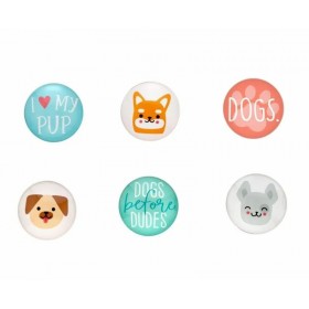 LOT DE 6 MAGNETS chien PEARHEAD