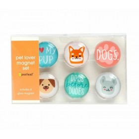 LOT DE 6 MAGNETS chien PEARHEAD