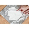 DOUBLE CADRE PHOTO BLANC & empreinte de patte en ARGILE PEARHEAD
