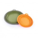 GAMELLE DE VOYAGE PLIABLE pour chien chat ORANGE MARTIN SELLIER-DOGFRENCHTOUCH