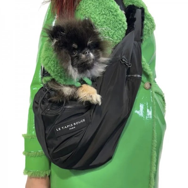 SAC DE TRANSPORT pour chien BANANE couleur noir LE TAPIS ROUGE