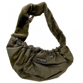 SAC DE TRANSPORT pour chien BANANE couleur kaki LE TAPIS ROUGE