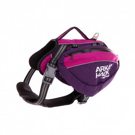 Harnais de randonnée pour chien BACKPACK couleur violet ARKA HAOK