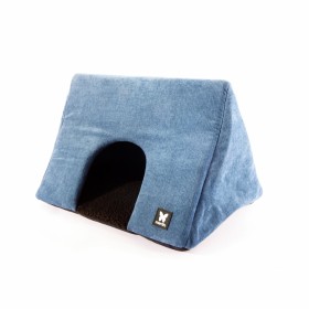 MAISON CACHETTE pour chien et chat Collection ELEGANTE couleur bleu MARTIN SELLIER