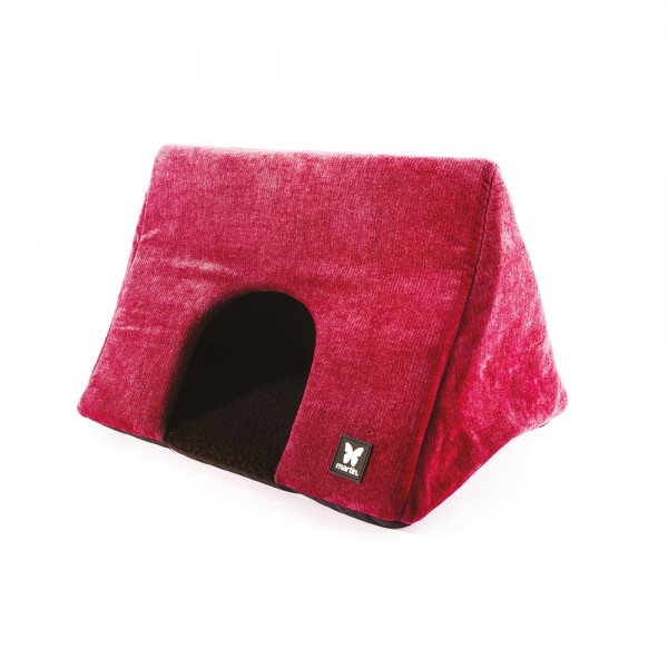 MAISON CACHETTE pour chien et chat Collection ELEGANTE couleur rouge MARTIN SELLIER-DOGFRENCHTOUCH