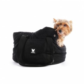 SAC DE TRANSPORT pour chien Collection ELEGANTE COUCHETTE couleur noir MARTIN SELLIER