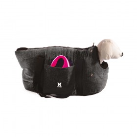 SAC DE TRANSPORT pour chien Collection ELEGANTE COUCHETTE couleur noir MARTIN SELLIER