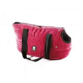 SAC DE TRANSPORT COUCHETTE pour chien Collection ELEGANTE couleur violet MARTIN SELLIER-DOGFRENCHTOUCH
