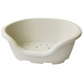 CORBEILLE EN PLASTIQUE pour chien et chat niche couleur beige VIVOG